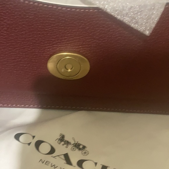 Coach Tabby leather shoulder bag  26  Wine - Picture 11 of 16